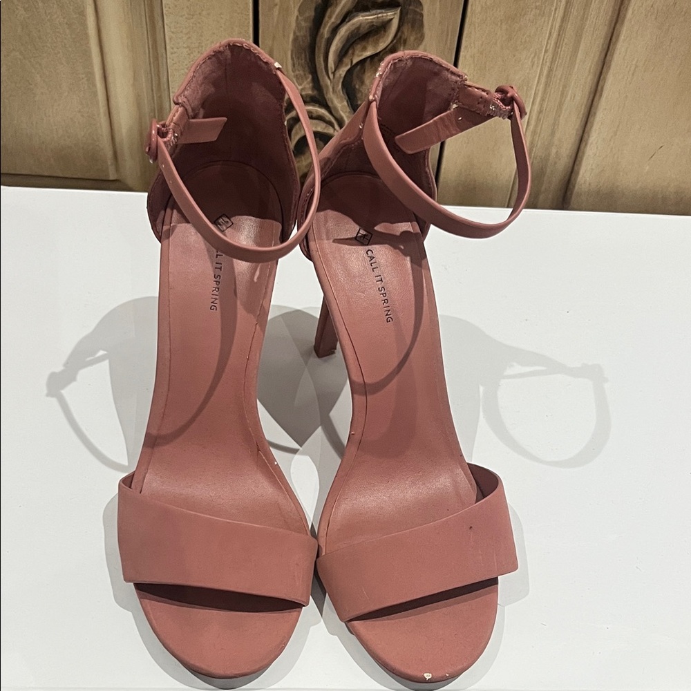 Call It Spring Coral Stiletto Heels - Picture 3 of 13